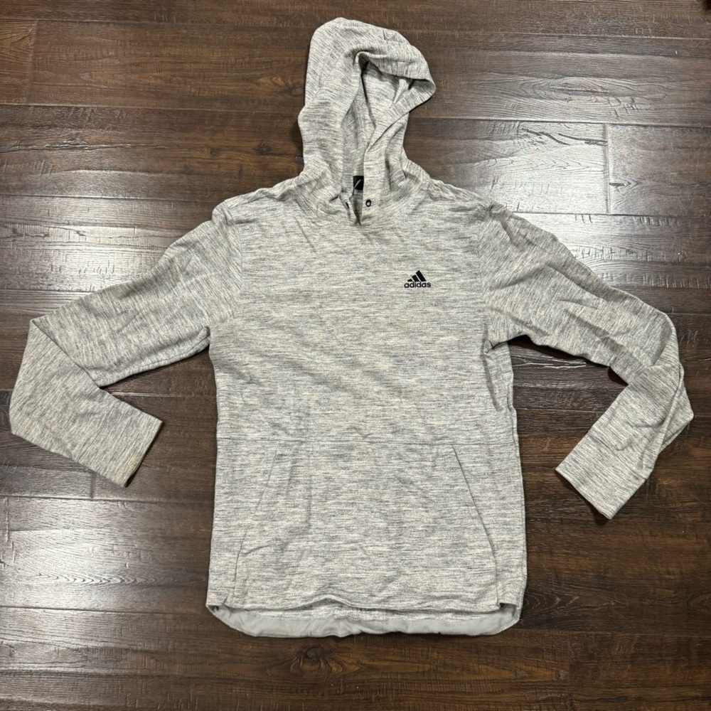 Adidas Essentials Pique Heather Pullover Hoodie S… - image 2